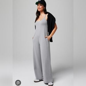 Women's Jumpsuit With Pockets Gray Size L.